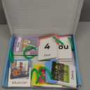 QUOKKA 225 Toddler Flash Cards with Rings – Realistic Learning Cards for Ages 1–3 – Alphabet, First Words, Animals etc – Portable Montessori Flashcards for Car Rides, Stroller Walks, Shopping &Travel