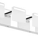 Ralbay Modern Vanity Lights 4 Lights Modern LED Vanity Lights for Bathroom Wall Light Fixture Over Mirror (Chrome)