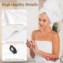 Orighty Bath Towels Pack of 2(27 x 54) - Soft Feel White Bath Towel, Highly Absorbent Bathroom Towels for Body, Quick Drying, Towel for Sport, Yoga, SPA, Fitness