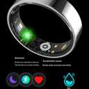 Smart Ring for Men Women Ladies Smart Health Ring Gesture Control Heart Rate Monitor Sleep Tracker Fitness Ring Pedometer Calories Step Counter IP68 Waterproof Compatible with iOS Android Phones