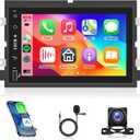 2G+64G Android 13 Car Radio for Ford F150/F250/F350 2004-2014, Rimoody Car Stereo with Carplay Android Auto 7 inch Touchscreen GPS Navigation Mirror Link Bluetooth FM/RDS SWC USB Backup Camera