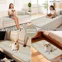 Pet Couch Cover for Dogs Washable, Fuzzy Non-Slip Couch Covers for Sofa, Couch Covers for 3 Cushion Sofa, Plush Dog Couch Cover for Sectional, Loveseat (Beige, 27.6" X 71")