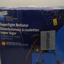 Medline Superlight Folding Aluminum Mobility Rollator Walker, Red, 250 lb. Weight Capacity, 6" Wheels, Adjustable Arms and Seat, Foldable Rolling Walker for Seniors (Burgundy)