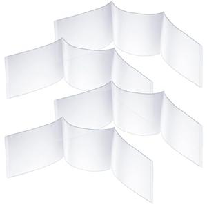 4Pcs 2026 Mahjong Card Sleeve, Fit Large Print Size(6 1/8”x4 3/4”), Plastic Clear Mahjong Card Protector Cover Holder, Soft Scorecard Cover Mah Jiong Accessories for Friends Gathering Travelling Gift