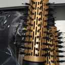 4 in 1 Rotating Hair Dryer Brush Spinning with Detachable Brush(2" & 1.5"),Negative Ionic Brush Blow Dryer 100-120V,3 Heats and 2 Speeds Rotating Hot Air Brush for Curling,Straight,Drying