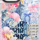 for iPhone 14 Plus Case, Coastal Romantic Y2K Design with Military-Grade Drop Protection, Romantic Ocean Theme Ocean Theme TPU Cover with 1.5mm Camera Protection for Women Girls