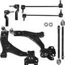 WFLNHB Front Suspension Kit Lower Control Arm Ball Joint Sway Bar Link Tie Rod End Kit 8 Piece Set Replacement for Ford Escape 2013-2018