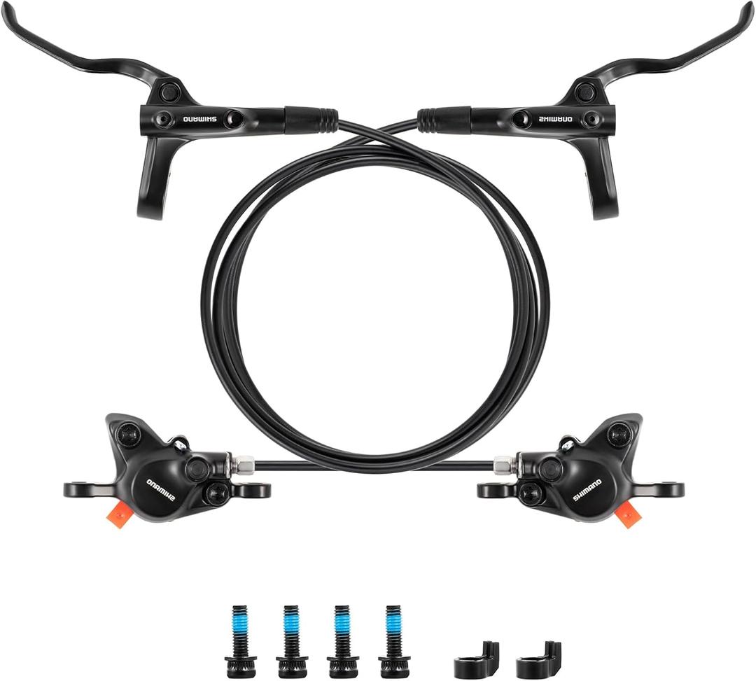 MT200 Hydraulic Disc Brakes Set  Front 800mm & Rear 1450mm MTB Hydraulic Brake Set with Calipers, Pre-Bled with Mineral Oil Electric Bike Hydraulic Brake