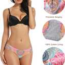 voenxe Women Bikini Underwear,Seamless Breathable Ladies Panties,No Show Comfortable Briefs Undies,Invisible Hipster,5-Pack (Large)