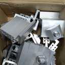 10 Solar Panel End Clamp Mounting Z Bracket Mid Clamps Aluminum Rail End Clamps Clips Adjustable Panels Grounding Gutter Kit for Pv Mounting System Install Hardware Fasteners Accessory