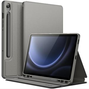 JETech Case for Samsung Galaxy Tab S10 Lite / S10 FE / S9 FE 10.9-Inch with S Pen Holder, Slim Folio Stand Protective Tablet Cover, Multi-Angle Viewing (Gray)