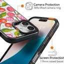 Magnetic for iPhone 16 Magsafe Case Cute - Durable Shockproof 6.6 ft Drop Impact Phone Case - Black Funny Checkered Cherry Design for iPhone 16 6.1"