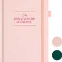JUBTIC Bible Study Journal - Prayer Journal for Woman Church Notes Notebook  Sermon/Scripture/Bible Notebooks for Note Taking,Christian Gifts for Graduation, Baptism & Church (5.6 * 8.5") Pink