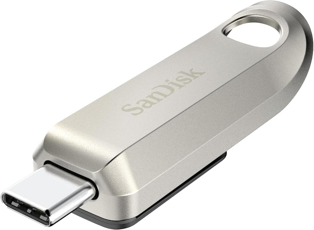 SanDisk 256GB Ultra Luxe USB Type-C Flash Drive - Up to 400MB/s, USB 3.2 Gen 1, Premium Metal Design - SDCZ75-256G-G46