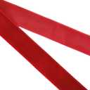 Abbaoww 50 Yards Vintage Red Velvet Ribbon 3/8 Inch Wide for Gift Wrapping Christmas Wedding Home Decoration DIY Projects (Red)