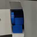 Yousoontic 4 Pcs Eid Mubarak Wooden Table Decor, Ramadan Mubarak Tiered Blocks Islamic Muslim Tabletop Decorations, Moon and Lantern Design, Blue and Gold Eid Table Centerpiece for Home Office