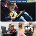 12.5" Portable DVD Player with 10.5" Swivel Screen, 5-Hours Rechargeable Battery,Car DVD Player,Support CD/DVD/SD Card/USB,Regions Free,Dual Speakers, Black (PD-102)