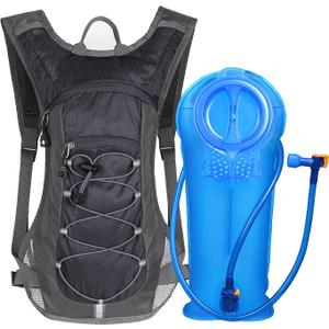 Unigear Hydration Pack Backpack with 70 oz 2L Water Bladder for Running, Hiking, Cycling, Climbing, Camping, Biking (Black)