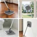 Mop Set, Spin Mop with Separate Dirty Water System, Deep-Cleaning Mops for Floors, Versatile Mops for Walls