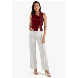 SUUKSESS Women Button Down Tank Top Sleeveless Summer Casual Vest Business Work Fitted Shirt, Size XS