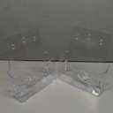 Brochure Holder 8.5 x 11 inch, Acrylic Plastic Literature Holders Clear Flyer Holder Rack Card Holder, Magazine, Pamphlet, Booklet Display Stand Trifold Holder, Desk or Wall Mount Pack of 2