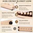 80 Inch Chunky Blanket Loom Kit Wooden Loom for Chunky Blanket