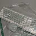 Wireless Keyboard and Mouse Combo, Full-Sized Wireless Keyboard and Adjustable DPI Mouse, 2.4GHz USB Receiver, Silent Keyboard and Mouse for PC, Windows, MAC, Desktop, Laptop (Avocado Green)