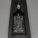 Whiskey Decanter With Glass Stopper ,25 oz Liquor Decanter For Alcohol , Wine , Scotch , Brandy or Bourbon Decanter , Lead-Free Crystal Decanter