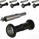 4 Pack Door Viewer Peephole 200-Degree Door Viewer with 16mm/0.63inch Drill Bit for 1-1/2" to 2-3/8" Doors Zinc Alloy Peephole for Front Door with Heavy Duty Privacy Cover, Black