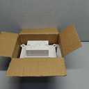 Recessed Outlet Box, DBVS1C-1 Low Profile Electrical Outlet Boxes, Wall Plate Kit for New Vinyl Siding, Enclosed Weatherproof Pack with Duplex & Decorator Style Covers, 1-Gang,Clear, Vertical