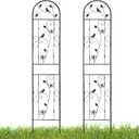aboxoo Set of 2 Packs Bird Metal Garden Trellis for Climbing Plants,Outdoor Decorative Flowers Arch Fence Trellis for Outdoor Patio,Garden,Lawn,Yard,Backyard,Wall Brackets,60'' H x 11'' W