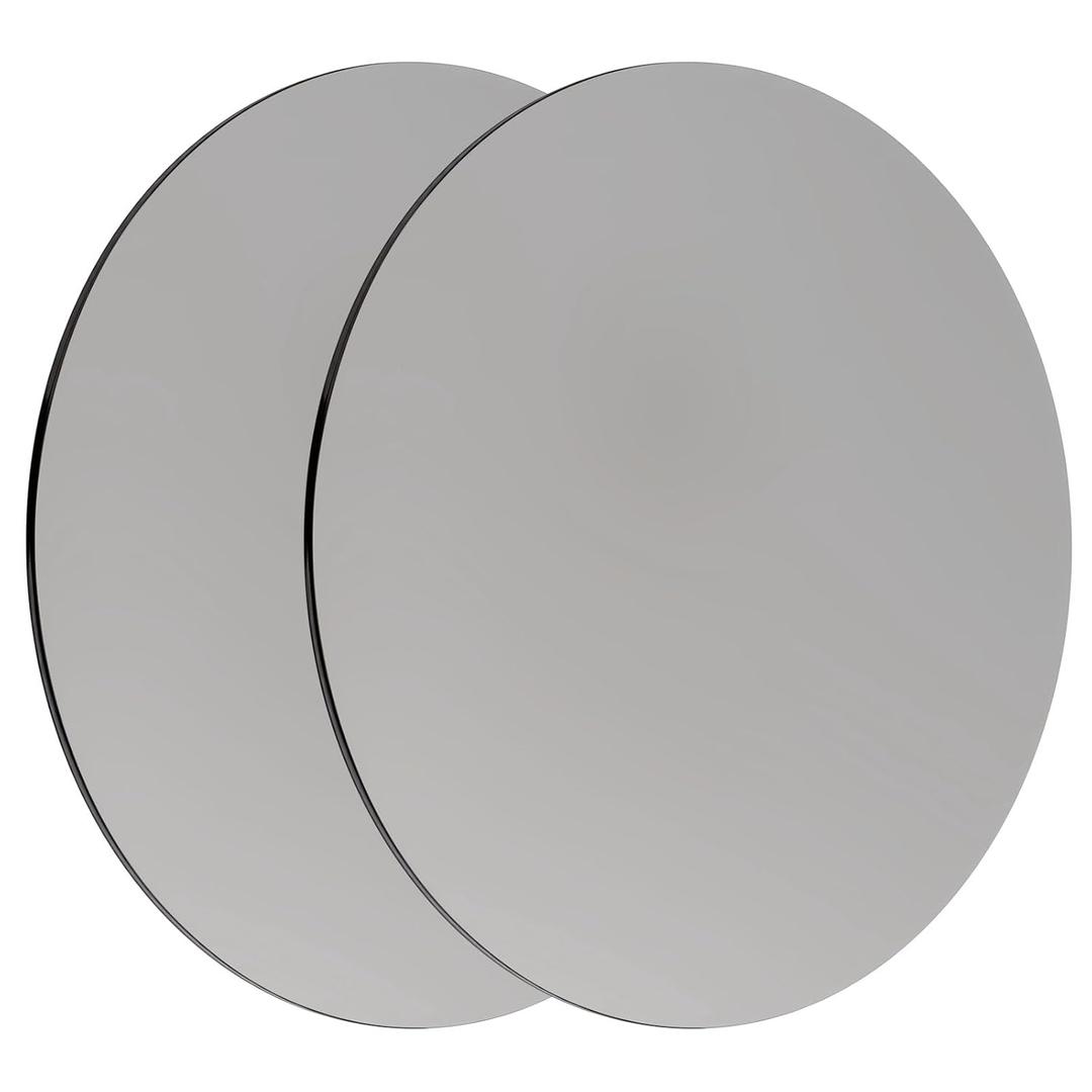 Steel Plate Sheet 1/8" x 8" Diameter Round Weldable 2 Pcs A36 Steel Sheet Metal Base Plate Disk for Construction (8 in, 2 Pcs)