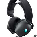 Alienware Tri-Mode Wireless Gaming Headset AW725H - Wired/Wireless, Bluetooth 5.3, Audio Output - 20 Hz, Mini-Phone (3.5mm), Battery Talk Time Up to 55 Hrs (Bluetooth), Dark Side of The Moon