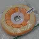 ANWA Adjustable Cat Cone Collar Soft, Cute Cat Donut Collar After Surgery, Kitten Recovery Cones to Stop Licking (Medium, Orange)