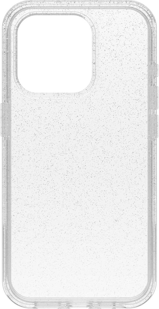 OtterBox iPhone 15 Pro (Only) Symmetry Clear Series Case - Stardust(Clear/Glitter), Ultra-Sleek, Wireless Charging Compatible, Raised Edges Protect Camera & Screen