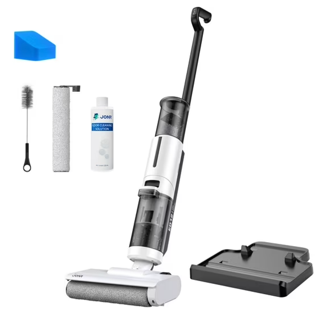 JONR ED12 Lite Wet Dry Vacuum Cleaner, 1mm Edge Cleaning Brush Suction Mop and Floor Cleaner