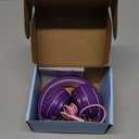 Kids Headphones, Wired Headphones for Kids On Ear with Microphone, 93dB Volume Limiter Headphone for Girls Boys, Foldable Lightweight Headphone for School Learning & Entertainment, Pink Purple