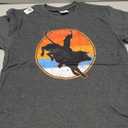 Bull Riding Tee Cowboy Western Vintage Men Women Kids Boys T-Shirt, Size L