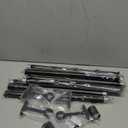 Adjustable Heavy Duty Curtain Rods with Brackets 1 Inch Matte Black Curtain Rod 