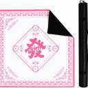 Mahjong Mat for Table, American Mahjong Mat with Printed Rules, 31.5" x 31.5", Anti-Slip, Noise-Reducing Table Cover for Mahjong, Poker, Board Games, Dominoes, and Card Games, 31.5 inches x 31.5 inches x 0.08 inches