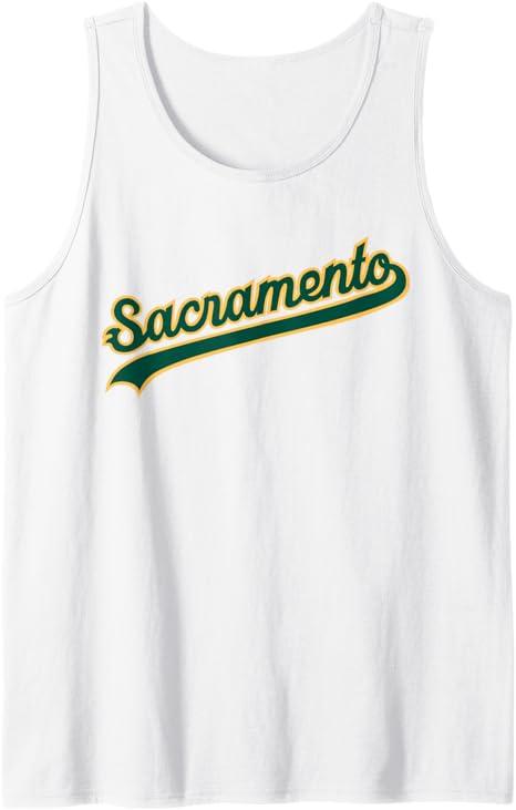 Sacramento Oakland Baseball Fan Tee Tank Top, Size: S