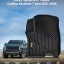 3W Floor Mats & Cargo Liner & Seat Back Mats for 2021-2026 (Only 7 Seats) Chevrolet Chevy Tahoe/GMC Yukon (Not Fit Yukon XL)/Cadillac Escalade (Not Fit Escalade ESV),All Weather Full Set Car Mats