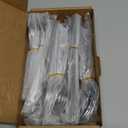 Alata Cube 45-Piece Forged Stainless Steel Flatware Set Cutlery Set,Service for 8,Silver Finish,Dishwasher Safe