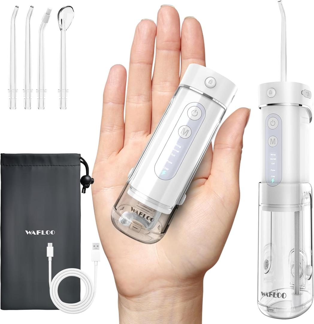 Water Flosser Travel Mini Cordless Portable: 5 Modes for Brace