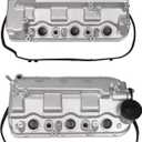 Aluminium Front Rear Engine Valve Cover Compatible with Honda Odyssey Ridgeline Pilot Accord Crosstour 2008-2017 for Acura RDX TL 2012-2015 3.5L V6 Replaces 12310-R70-A00 12320-R70-A00