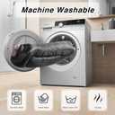 Dog Bed for Small Dogs - Washable Dog beds with Sides, Comfortable and Breathable Pet Couch Bed with Non-Slip Bottom, Black (27.5"L x 19.6"W x 7"Th)