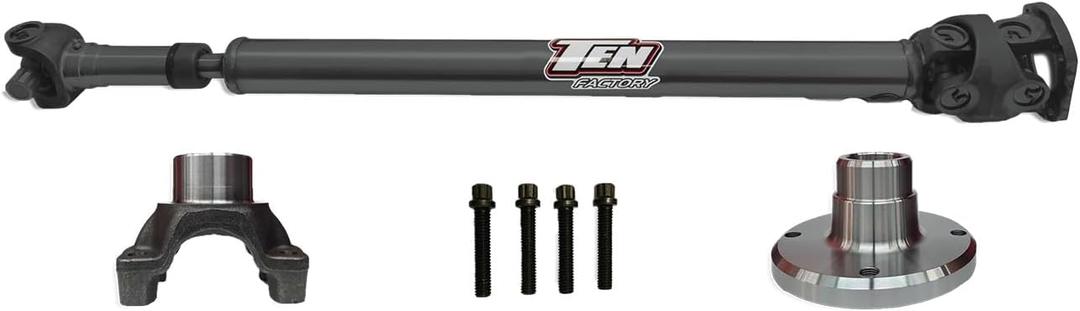 Ten Factory TFR1350-2158 Rear 1350 Solid CV Driveshaft for Jeep Wrangler JL 2 Door M220 Differential with Solid U Joints fits Rubicon, Sahara and Sport Variants with 4140 Chromoly Steel