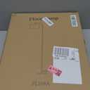 Arc Floor Lamps for Living Room with 3 Color Temperatures, Modern Floor Lamp Reading Light with 9W Bulb Included, Standing Lamp with Adjustable White Hanging Shade for Bedroom Office(Silver)