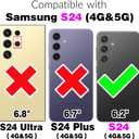 Asuwish Phone Case for Samsung Galaxy S24 5G Wallet Cover with Tempered Glass Screen Protector and Flower Leather Flip Credit Card Holder Stand Cell Accessories S 24 24S GS24 G5 Women Men Rose Gold