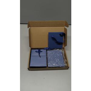 Tenare 12 Pcs Small Gift Bags Mini Paper Bags Bulk Tiny with Handle Tissue for Jewelry Happy 4th of July Birthday Wedding Baby Shower Thank You Party Favor Supply(4*2.8*4.5inch/10*7*11cm,Navy Blue)